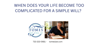 Man writing his own will at home, illustrating why a simple will may not be enough for a complex New Jersey estate plan.