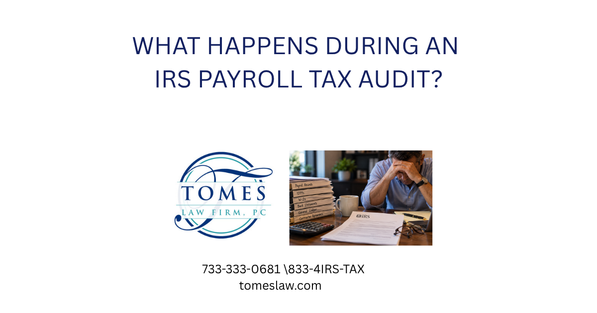 New Jersey business owner reviewing records after receiving an IRS payroll tax audit notice